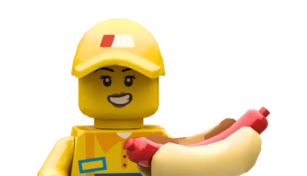 LDC Minifigur Playmakerin F&B