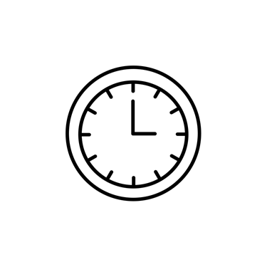 Piktogramm Arbeitszeit Schwarz
